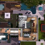 Sims 3 Download Arjan - floor plan - upstairs | Grundriss Obergeschoss