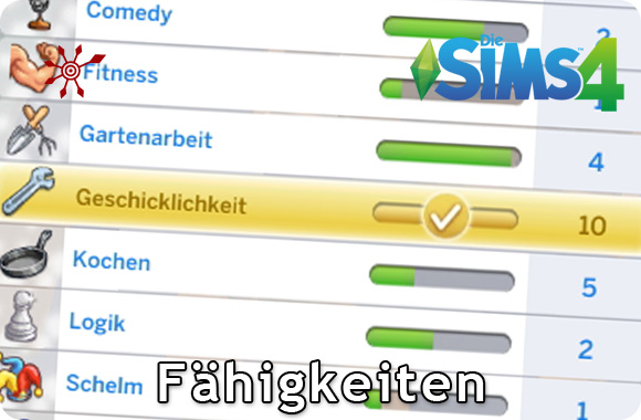 Die Sims 4 Fähigkeiten