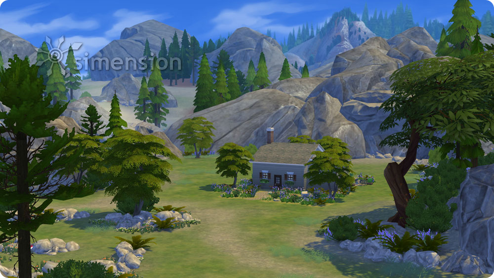Sims 4 verstecktes grundstück einsiedler (tiefer wald) simension