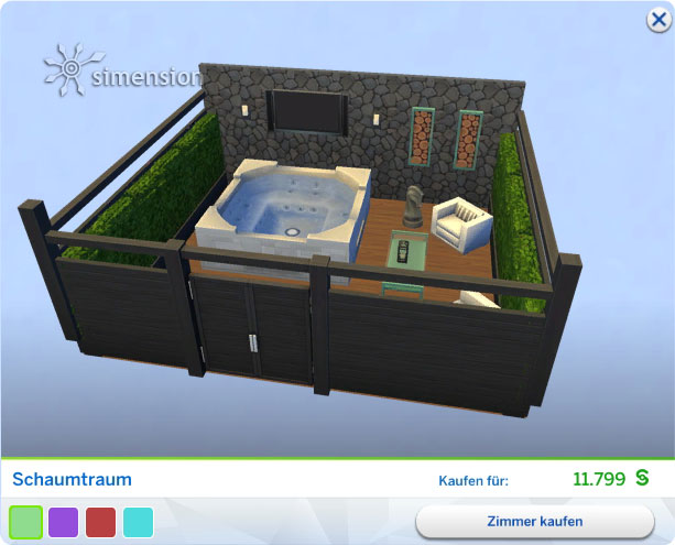 Die Sims 4 Sonnenterrassen-Accessoires - neues Gestaltetes Zimmer Schaumtraum