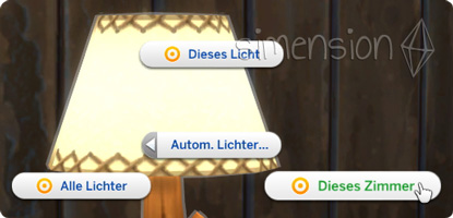 alle Lampen in einem Raum steuern in Die Sims 4