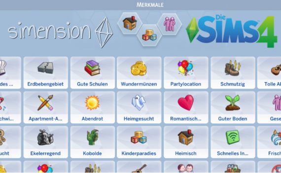 Die Sims 4 Grundstücksmerkmale