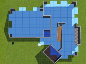 Die Sims 3 - Kellertool-Keller mit Fenstern und Lichtschächten